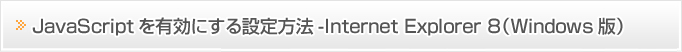 JavaScriptͭˤˡ-Internet Explorer 8Windowsǡ
